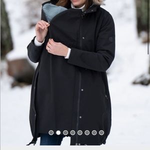 Seraphine Black Maternity Coat